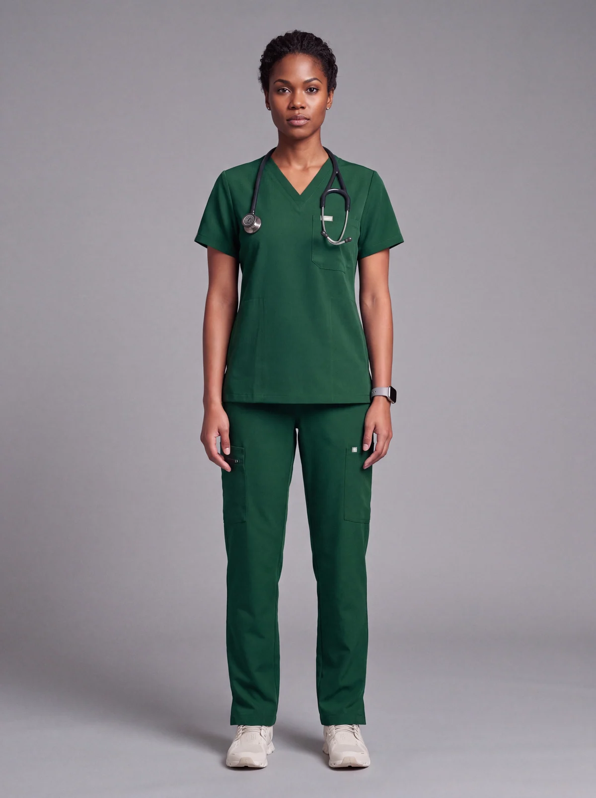 DocNova Women’s Premium Scrub Set – Green